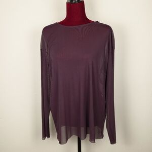 Universal Standard Thames Fog Top - Deep Pansy (Size 14-16)